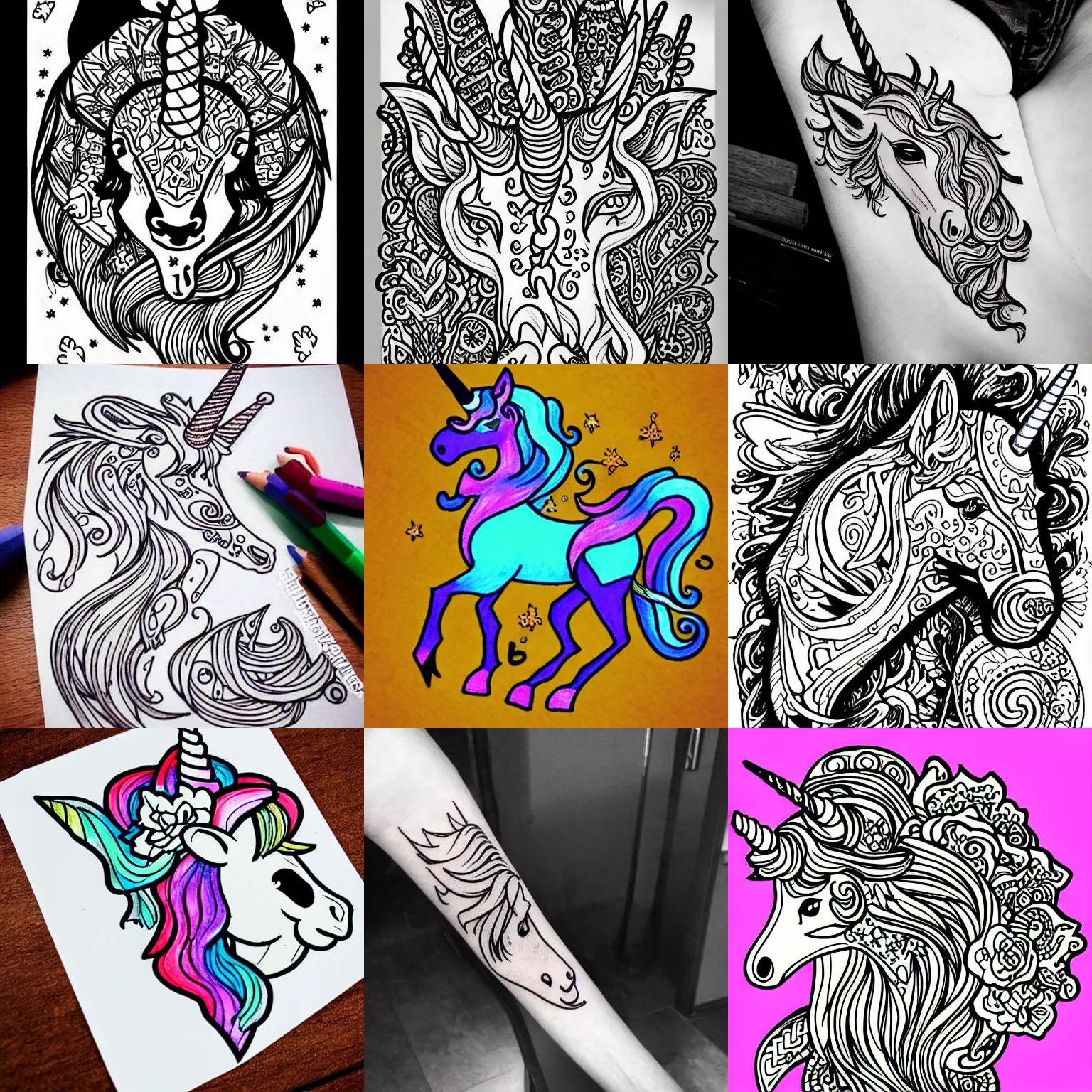 70 Most Beautiful Unicorn Tattoos  Tattoo Designs  TattoosBagcom