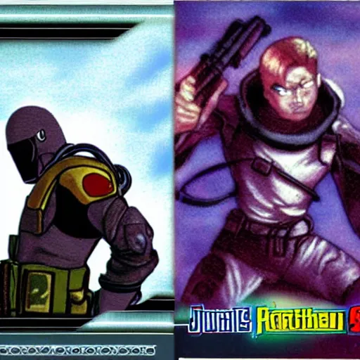 Image similar to PSX JRPG Character Portrait of GI Joe Stormshadow