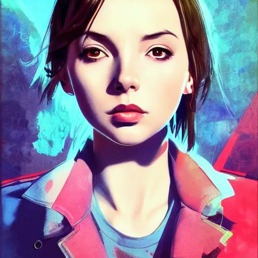 Image similar to jodie comer portrait as manga girl, realistic shaded perfect face, fine details. anime. realistic shaded lighting poster by ilya kuvshinov katsuhiro otomo ghost - in - the - shell, magali villeneuve, artgerm, jeremy lipkin and michael garmash and rob rey