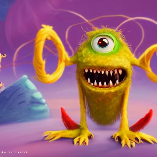 Prompt: very cute flying spaghettis monster bestowing tiny dust bunnies with holy energy, childrens book, pixar, vibrant colors, ultra detailed cinematic, clear focus, details visible, character design, atmospheric