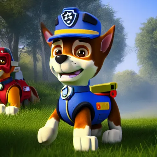 Prompt: george floyd in paw patrol, 3 d render, unreal engine, very detailed, tribute, masterpiece, cryengine