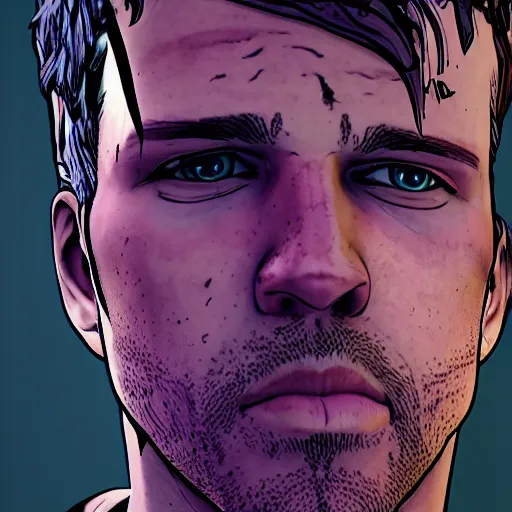 Prompt: sebastian vettel portrait, borderlands, tales from the borderlands, the wolf among us, comic, cinematic lighting, studio quality, 8 k