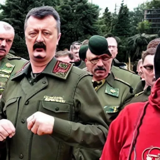 Prompt: Igor Ivanovich Strelkov(Girkin) aggressively calls for total mobilization