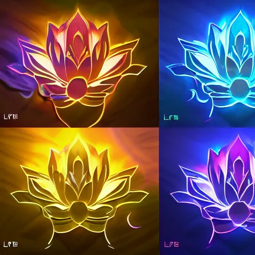 Image similar to lotus flower epic legends game icon stylized digital illustration radiating a glowing aura global illumination ray tracing hdr fanart arstation by ian pesty and katarzyna da bek - chmiel