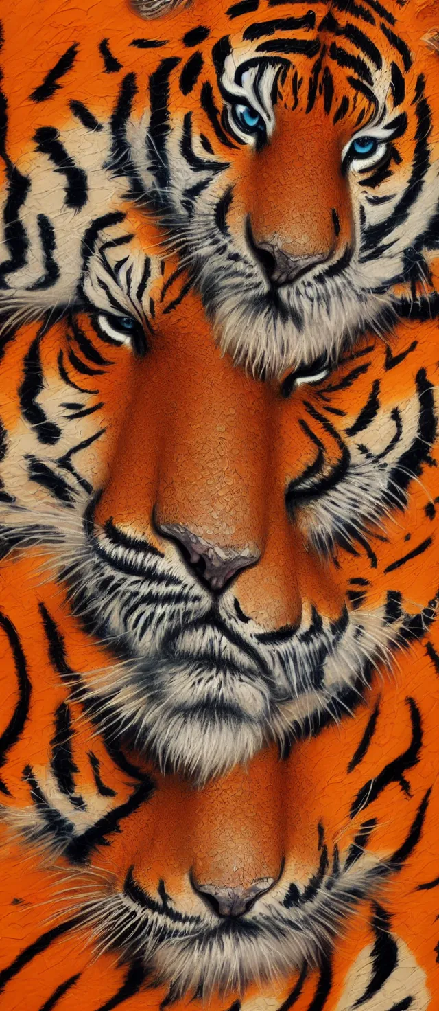 Image similar to tiger by james jean, high quality masterpiece painted, detailed patterned background, 4 k, trending on artstation, octane render,