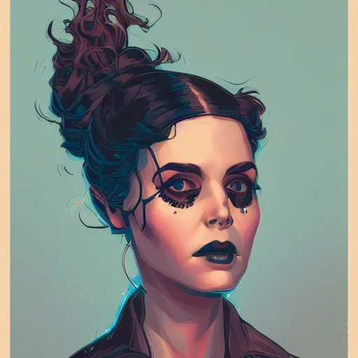 Image similar to portrait skull girl by petros afshar, tom whalen, laurie greasley, jc leyendecker and singer sargent