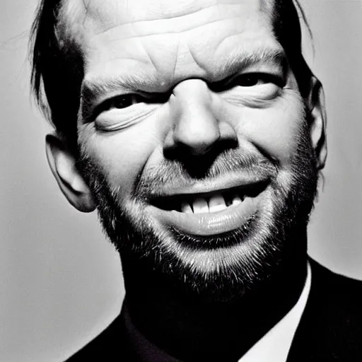 Image similar to “ aphex twin is agent smith from the matrix smiling, portrait cinematic photography award winning ”