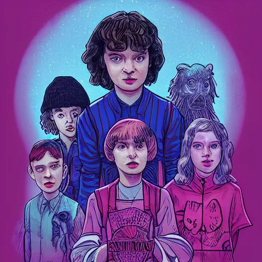 Image similar to A beautiful digital art of a creature that is neither man, nor beast. Stranger Things by Pieter Nason hideous, Trending on artstation