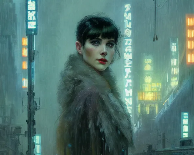 Image similar to 2 0 1 8 blade runner movie still girl look at the cityscape from roof perfect face fine realistic face pretty face neon puffy jacket blue futuristic sci - fi elegant by denis villeneuve tom anders zorn hans dragan bibin thoma greg rutkowski ismail inceoglu illustrated sand storm alphonse mucha