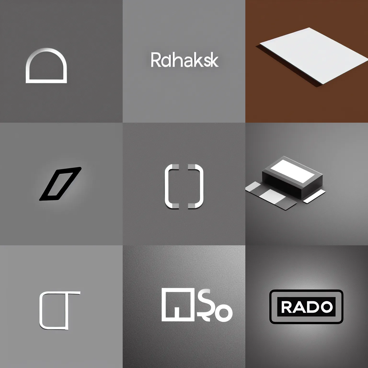 Prompt: simple minimalistic logo for a radio shack company