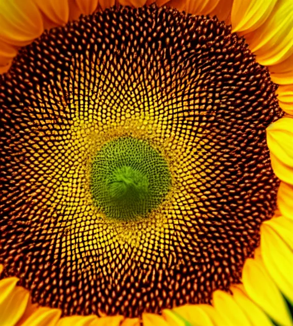 Image similar to a 4 k photorealistic photo close up of a sunflower.