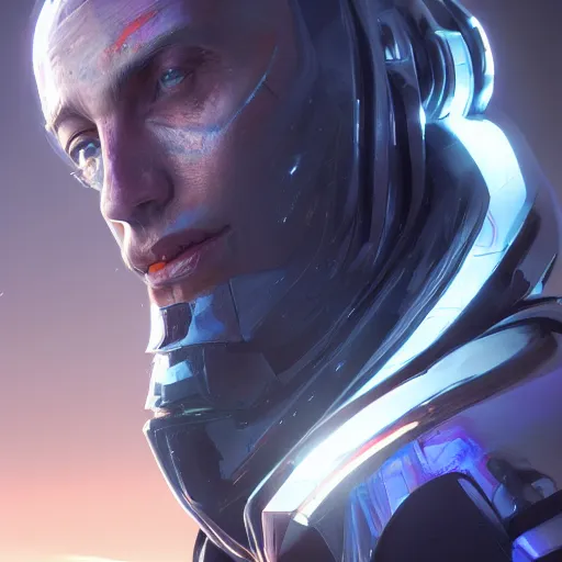 Image similar to portrait of epic reflect chrome, 8 k uhd, unreal engine, octane render in the artstyle of finnian macmanus, john park and greg rutkowski