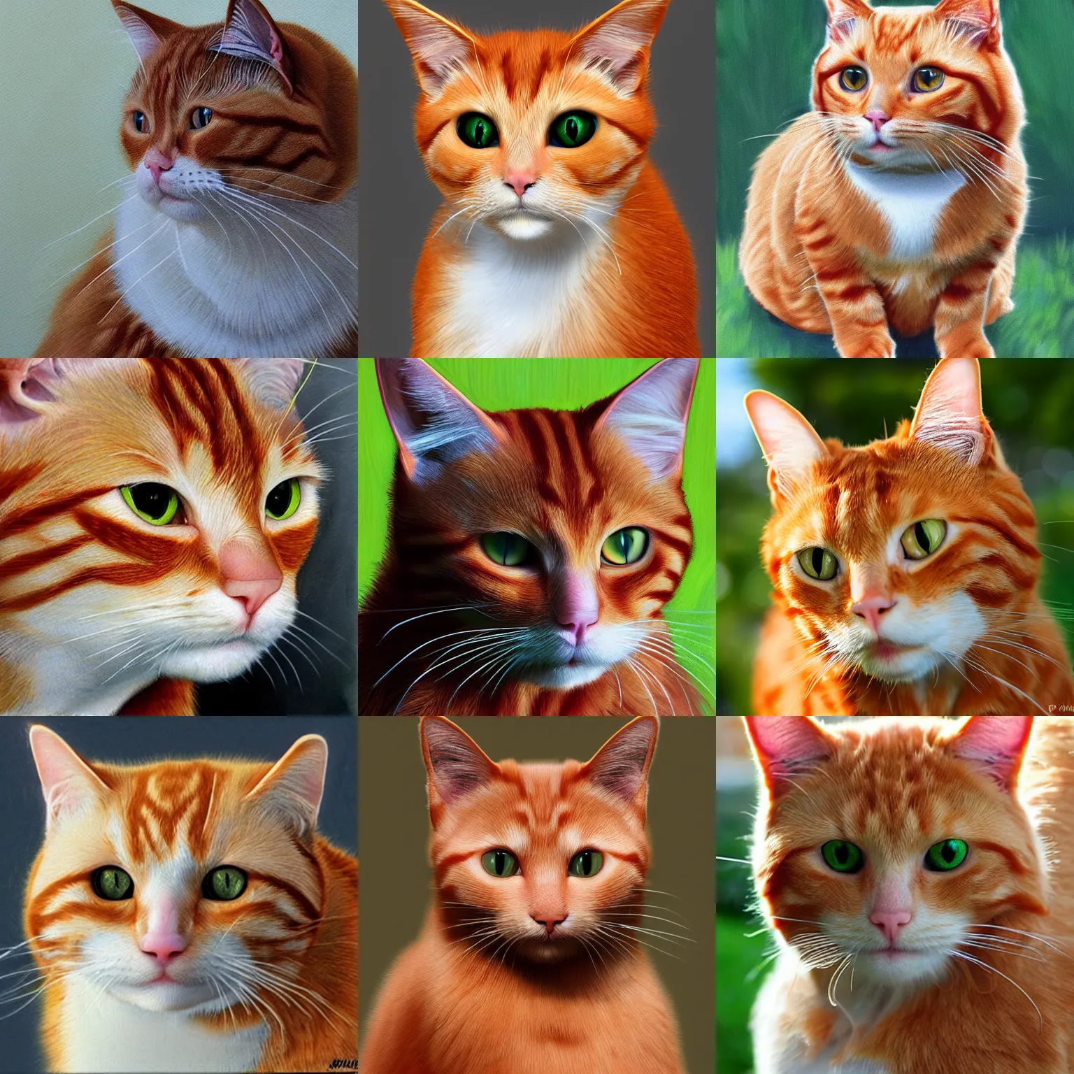 Prompt: ginger cat, photorealistic