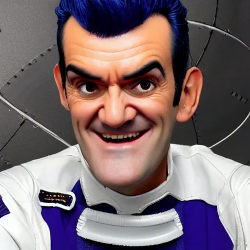 Prompt: robbie rotten as an austronaut