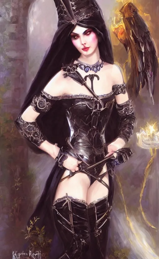 Image similar to Alchemy Imperial Princess knight gothic girl. By Konstantin Razumov, highly detailded