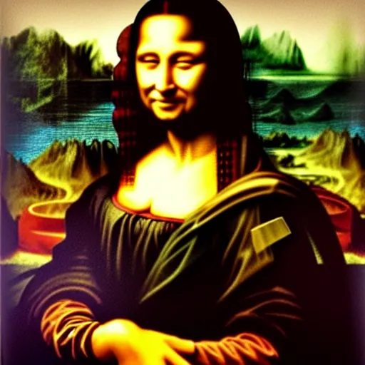 Image similar to kanye west in the style of mona lisa