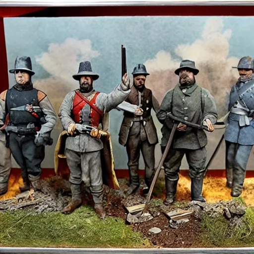 Image similar to civil war diorama