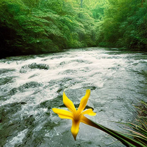 Image similar to cahaba river alabama, hymenocallis coronaria, kodak portra 4 0 0,