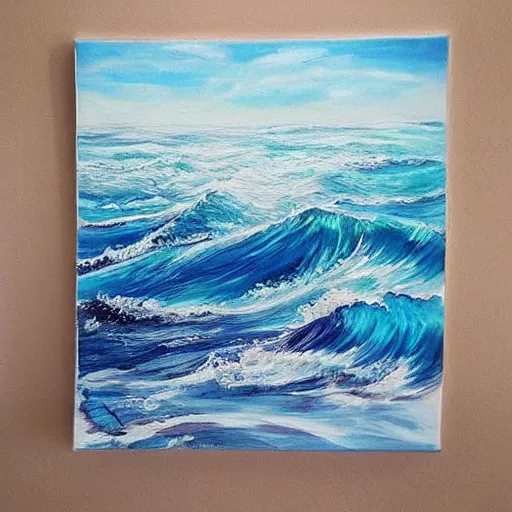 Image similar to 🌊🎨🖌️