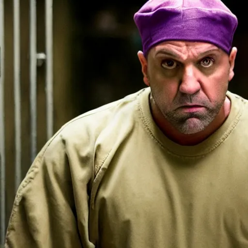 Image similar to prison mike looking tough, movie still