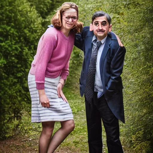 Image similar to A portrait mr bean elizabeth teams up with a teenage mr bean, perfect faces, 50 mm, award winning photography