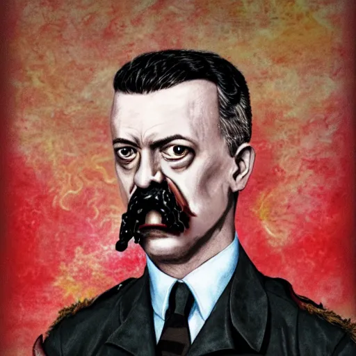 Prompt: igor ivanovich strelkov became an aggressive lovecraftian degenerate abomination calling for total mobilization, photo - realistic, color image, 2 k, highly detailed, bodyhorror, occult art