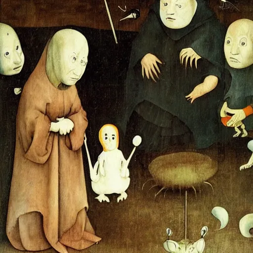 Image similar to hieronymus bosch's spirited away