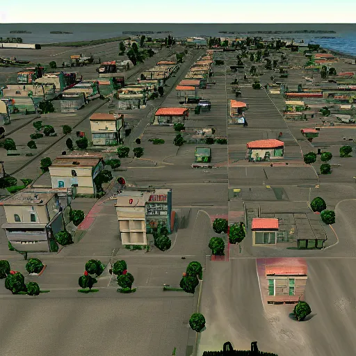 Prompt: pembroke pines florida in gta san andreas game high detail