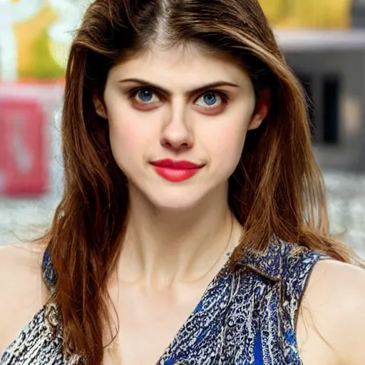 Image similar to alexandra daddario as mexican