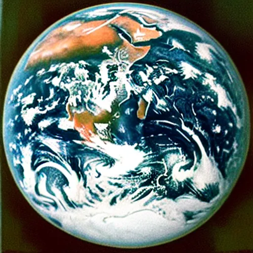 Prompt: the earth as an classical oil painting