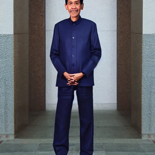 Prompt: jokowi, full body portrait