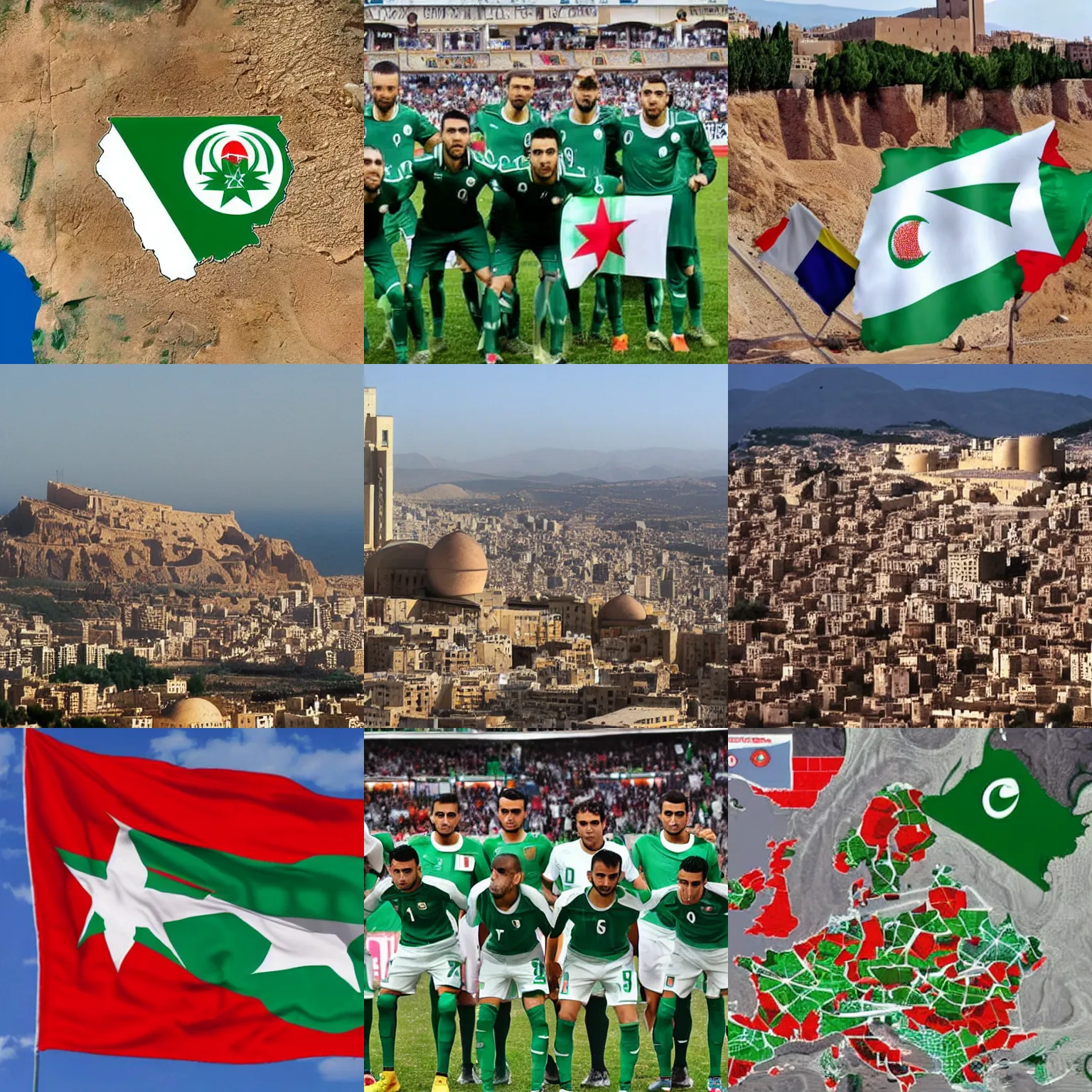 Prompt: algeria in france