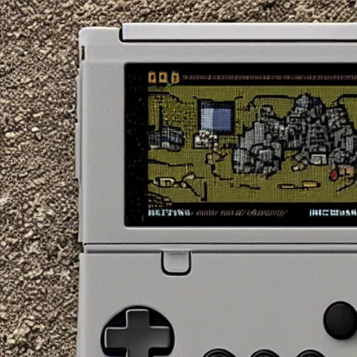 Image similar to archeologists excavate an ancient game boy advance