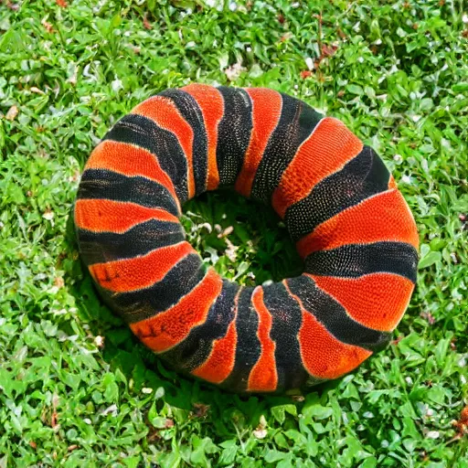 Image similar to a giant caterpillar