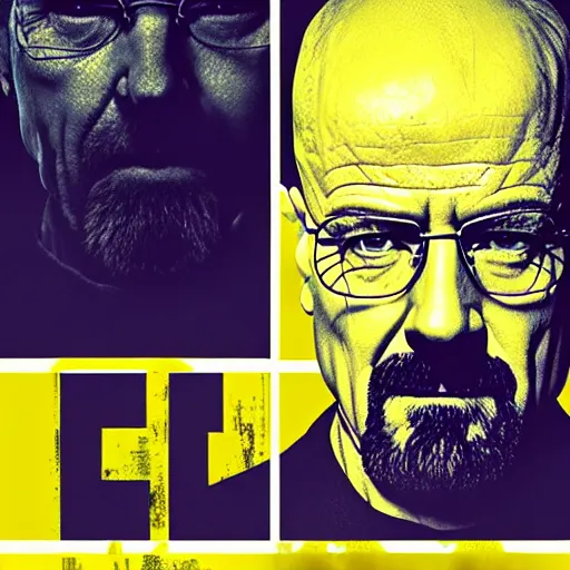 Prompt: Teaser poster for breaking bad