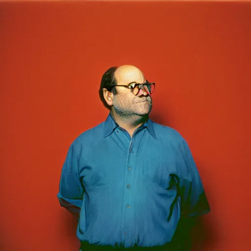 Prompt: colored photo of george costanza as in red communist clothing, 1 9 7 5 photo, 3 5 mm film, by steve mccurry