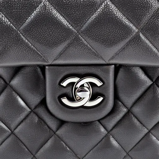 Prompt: chanel handbag in 2 0 5 4, product photo, professional lights, solid color background