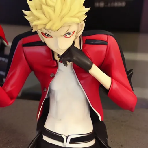 Prompt: ryuji from persona 5 at mcdonald's, highly detailed, anime