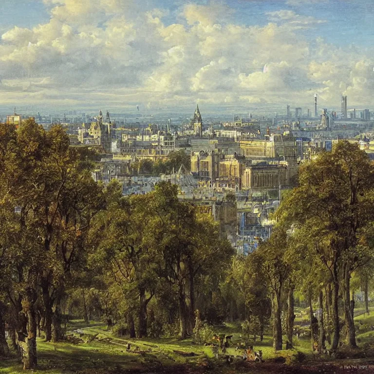 Image similar to city of dublin by ivan shishkin