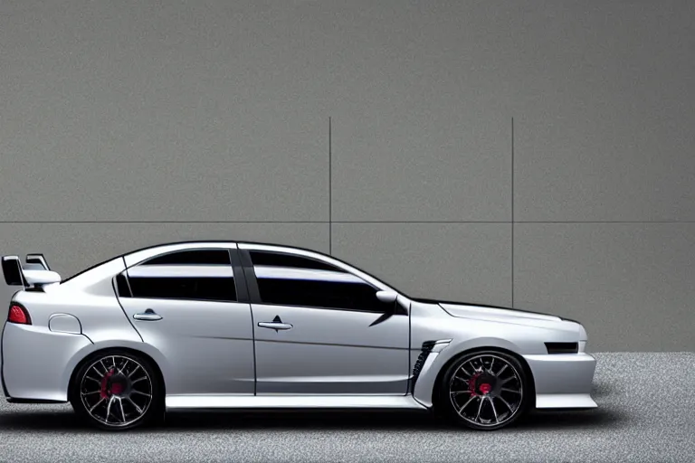 Image similar to photo of Mitsubishi Lancer Evolution XI 11 2022 2 door sedan concept car