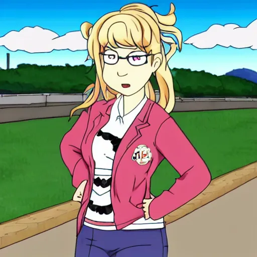 Prompt: junko enoshima from danganronpa in family guy