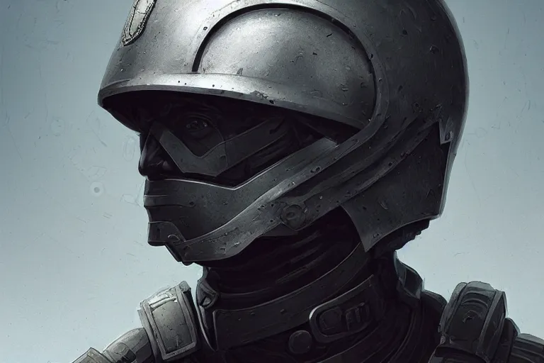 Image similar to cybernetic roman soldier in helmet, elegant, highly detailed, sharp focus, illustration, beautiful, geometric, trending on artstation, battlefield, cinematic, artwork by wlop