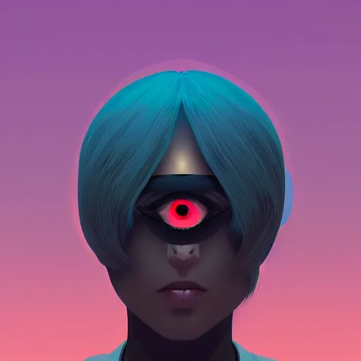 Image similar to eye of horus by ilya kuvshinov, illustration