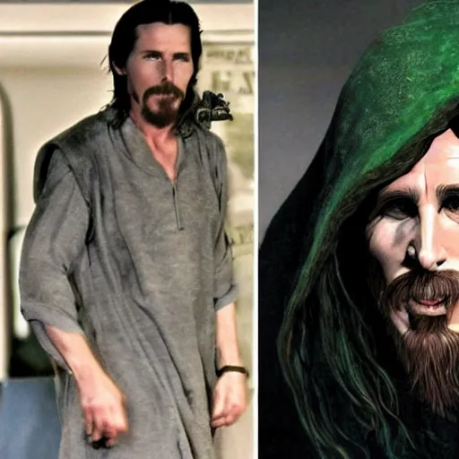 Image similar to christian bale as cthulu