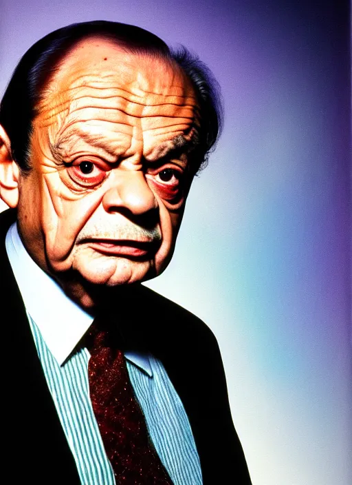 Image similar to portrait of david jason as del boy trotter, close up, high detail, studio lighting, sharp focus, magical background, painting