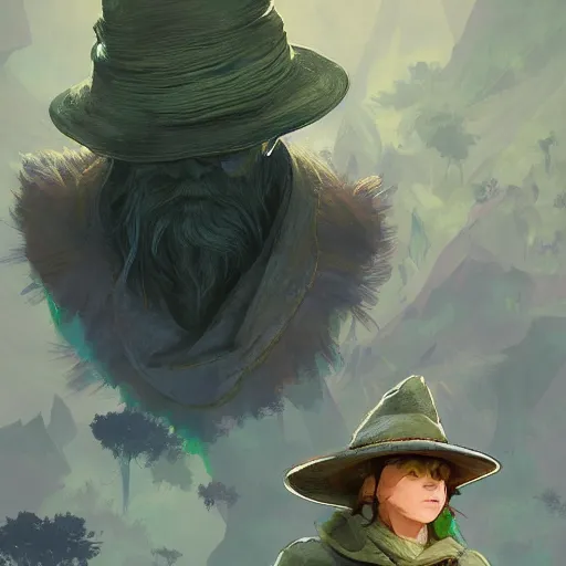 Image similar to snufkin with angel wings as apex legends character, digital illustration portrait design, by android jones and greg rutkowski, retrowave color scheme, detailed, cinematic lighting, wide angle action dynamic portrait