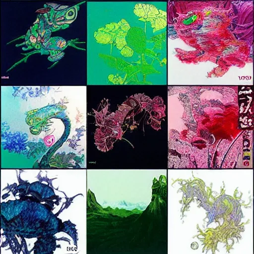 Image similar to “ yoshitaka amano color palette ”