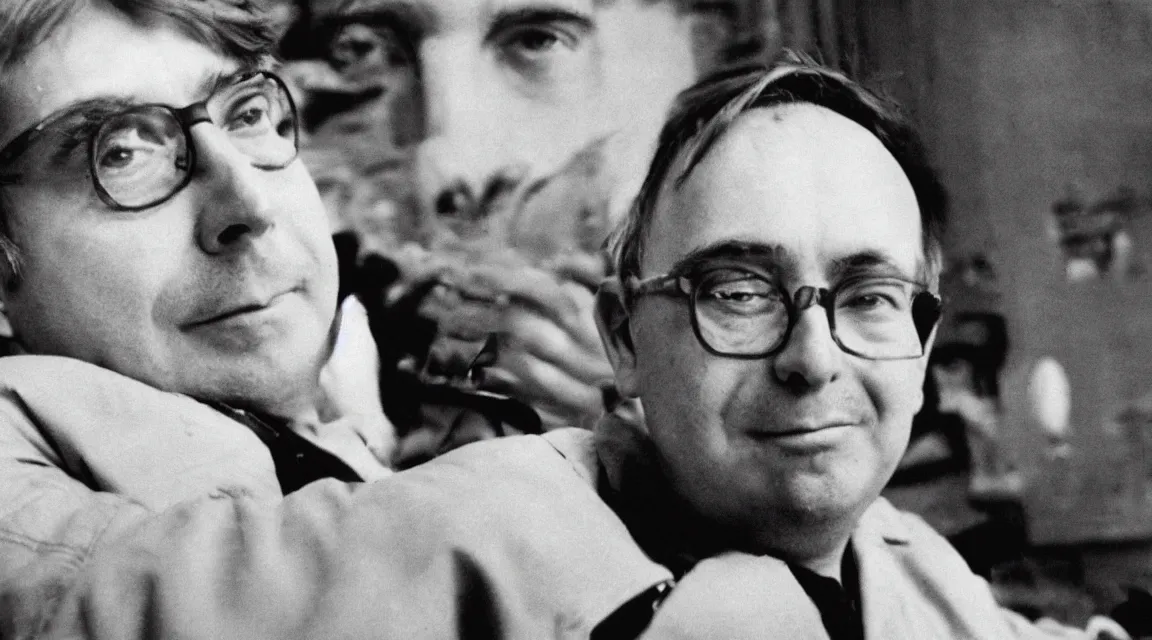 Image similar to portrait of Linus Torvalds taked by Henri Robert Capa