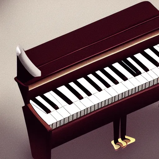 Prompt: piano with teeth for keys, horror, 8 k, trending on art station