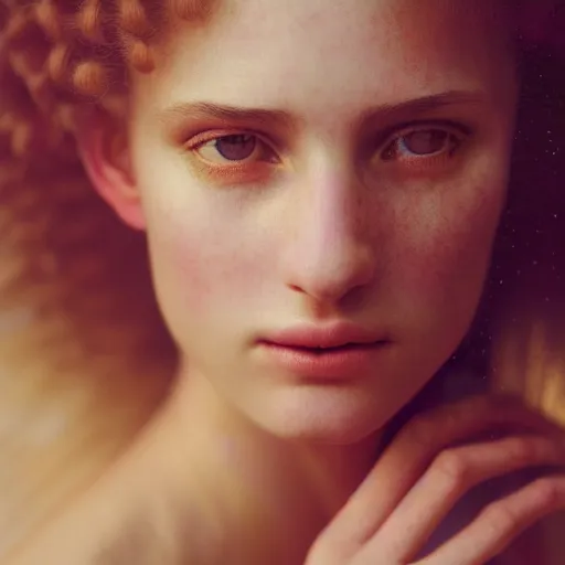 Image similar to photographic portrait of a stunningly beautiful italian renaissance female in soft dreamy light at sunset, contemporary fashion shoot, by edward robert hughes, annie leibovitz and steve mccurry, david lazar, jimmy nelsson, breathtaking, 8 k resolution, extremely detailed, beautiful, establishing shot, artistic, hyperrealistic, beautiful face, octane render